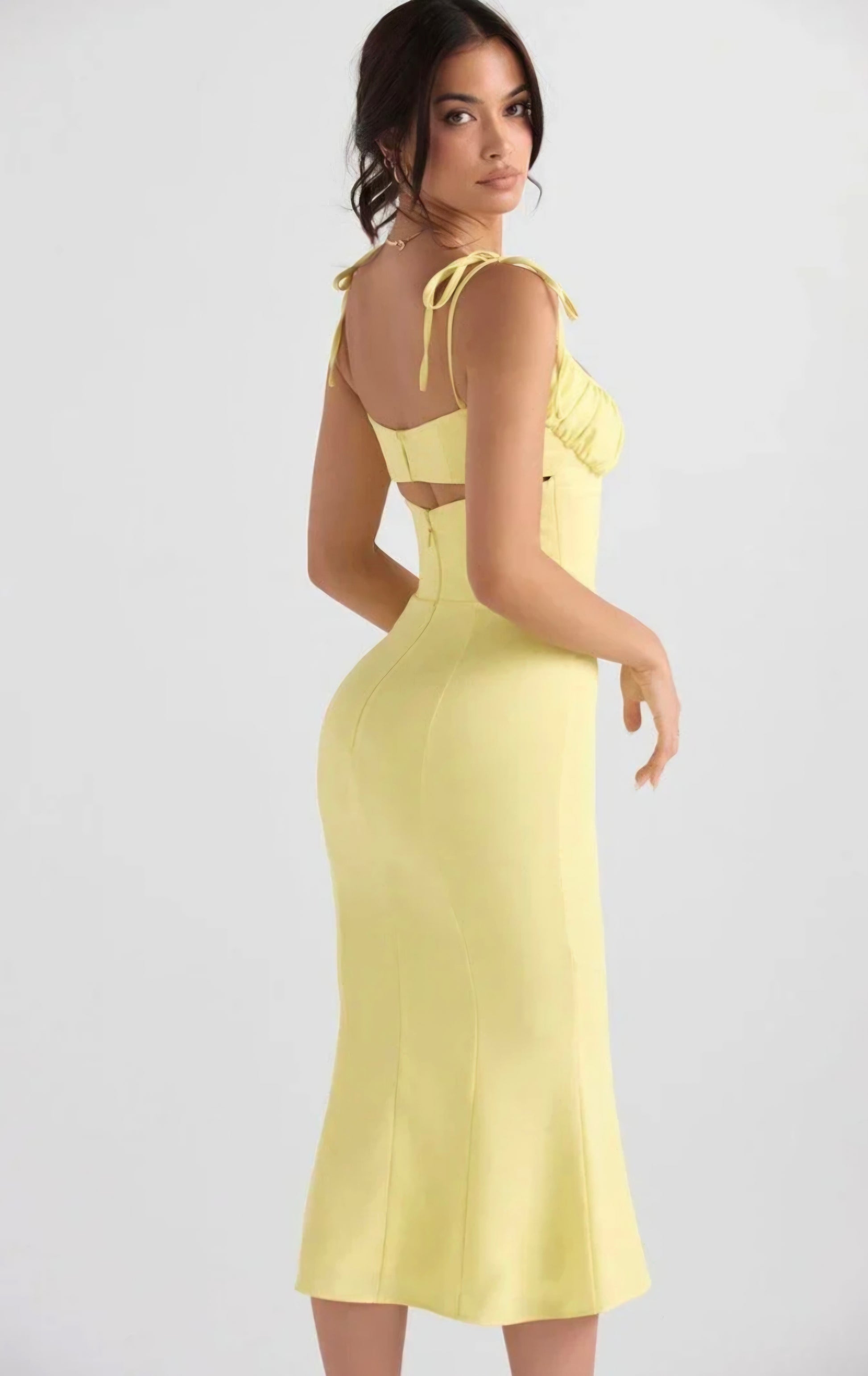Buttercup cutout midi