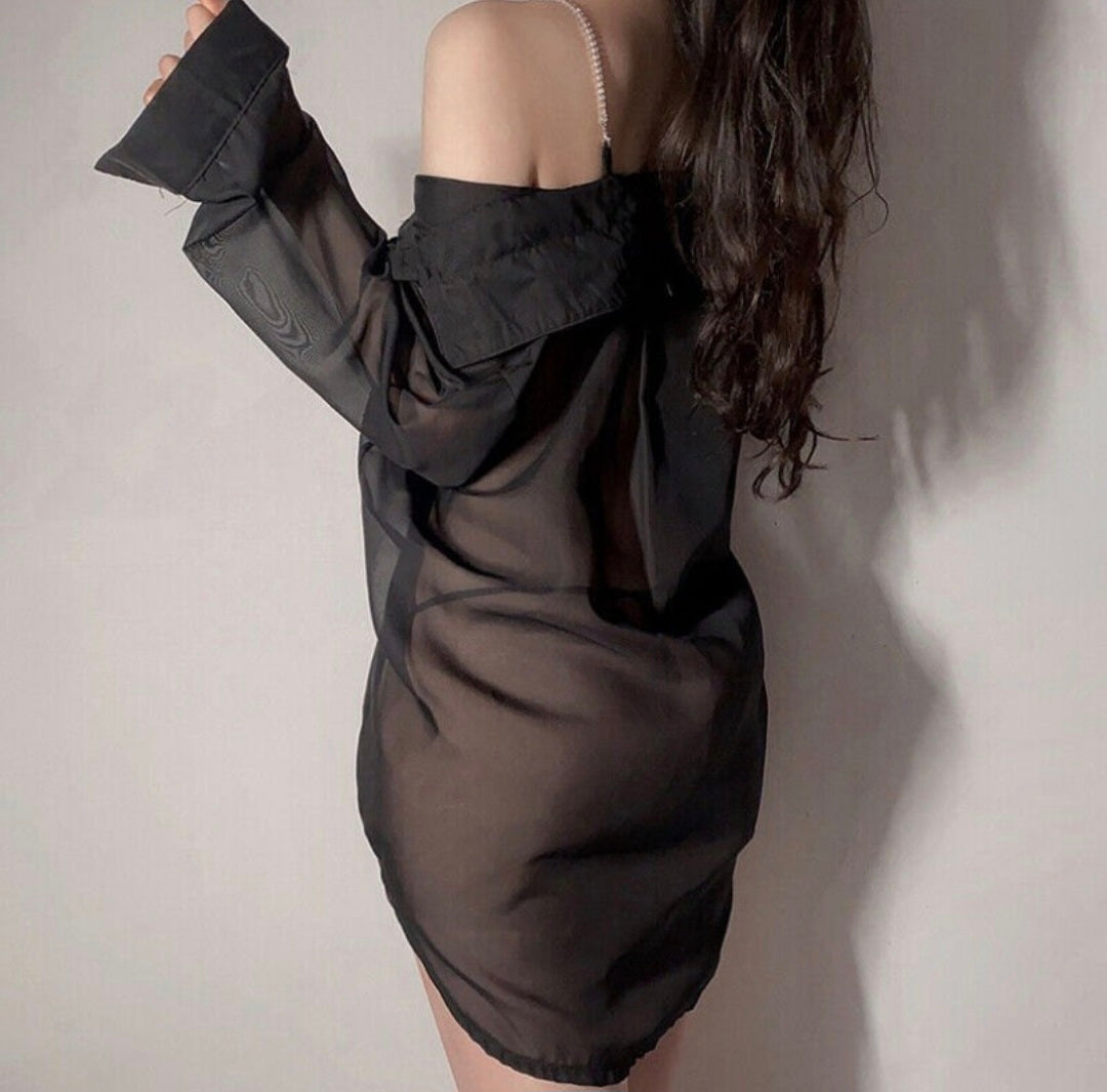 Erotic shirt and thong set